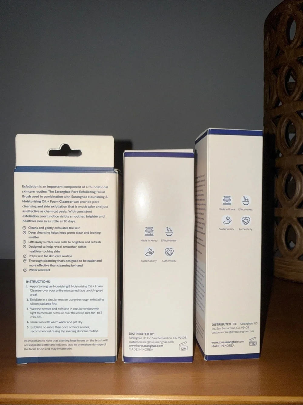 SARANGHAE BUNDLE CLEANSER AND CALM & GLOW SNAIL MUCIN FULL SIZE